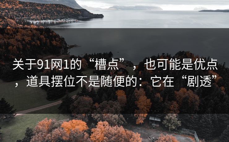 关于91网1的“槽点”，也可能是优点，道具摆位不是随便的：它在“剧透”